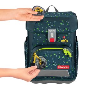 Step by Step Cloud Schulranzenset Bagger Rocco